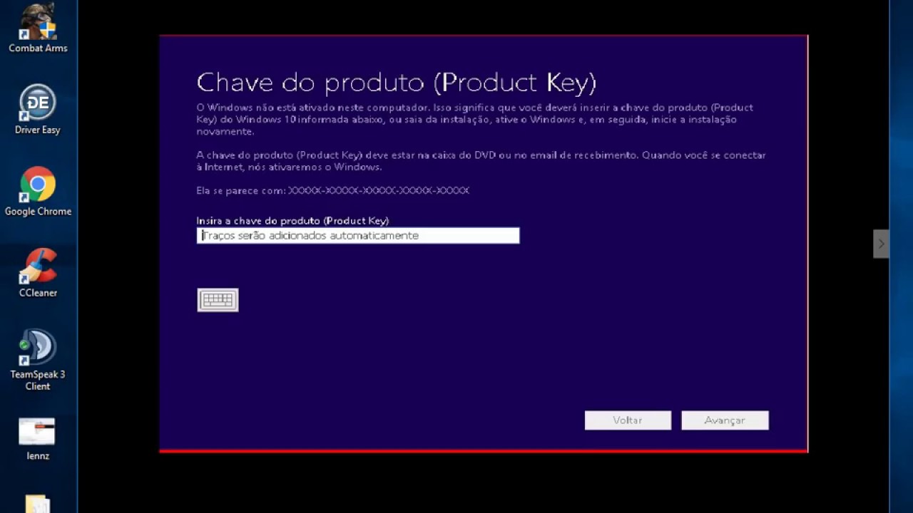 Serial key valido para windows 10